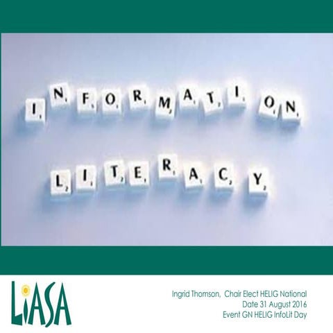 Information Literacy in Higher Education