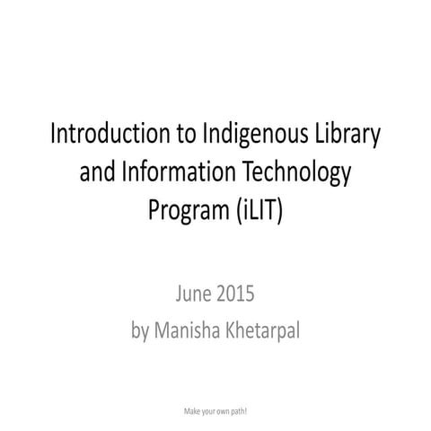 Indigenous library services | PPTX