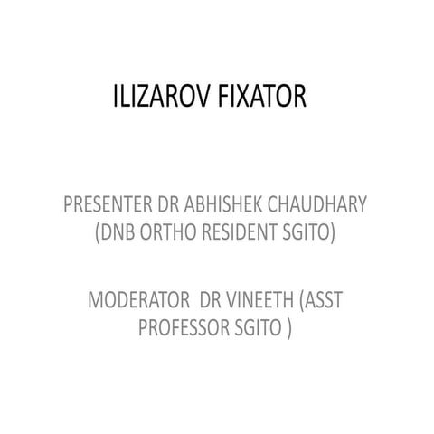 Ilizarov fixator
