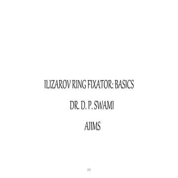 Ilizarov ring fixator