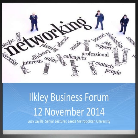 Ilkley business forum mentoring and networking