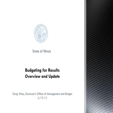 Illinois budgeting for results update 6.19.13
