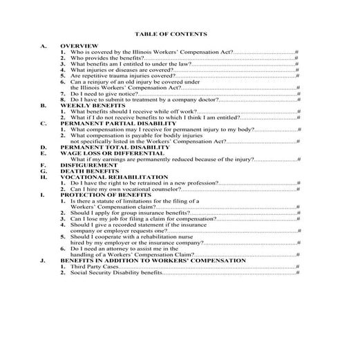 Illinois Workers Compensation Benefits Book