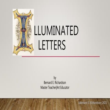 Illuminated letters