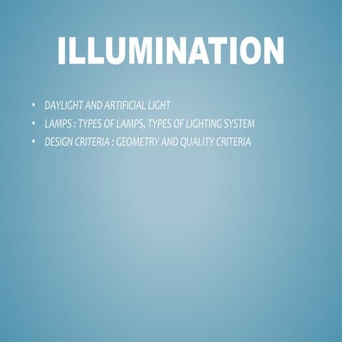 Illumination