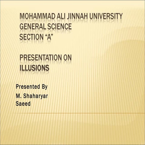 Illusion with excercises!