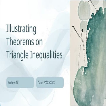 Illustrating Theorems on Triangle presentation