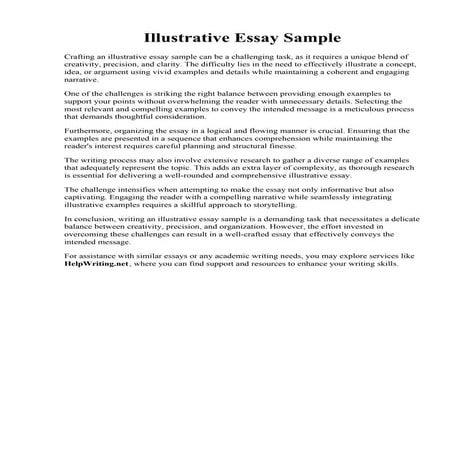 Illustrative Essay Sample.  Illustrative essay examples. 40 Interesting and F...