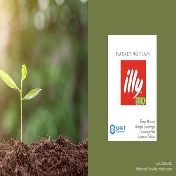 Illy BIO - Marketing plan