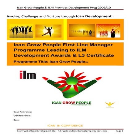 Typical I Can Grow People - ILM Management Qualification