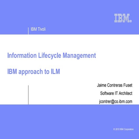 Estrategia Information lifecycle Management