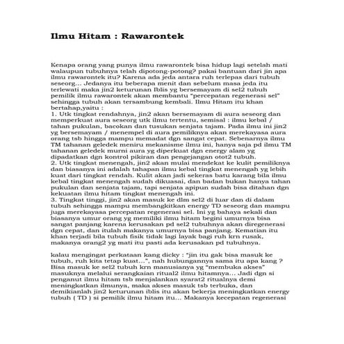 Ilmu hitamrawarontek