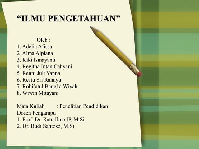 Ilmu Pengetahuan