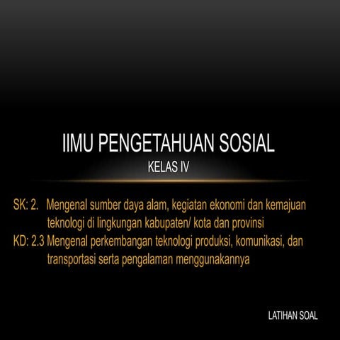 Ilmu pengetahuan sosial