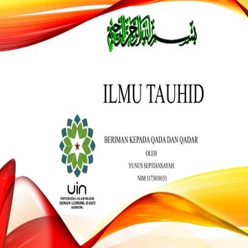 ILMU TAUHID Membahas tentang keesaan Allah SWT.pptx