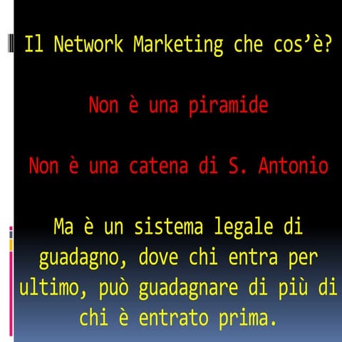 Il Network Marketing che cos’è, truffa o realtà, opportunità o ...