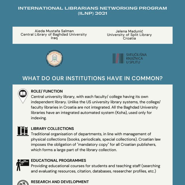 WHAT DO OUR INSTITUTIONS HAVE IN COMMON?