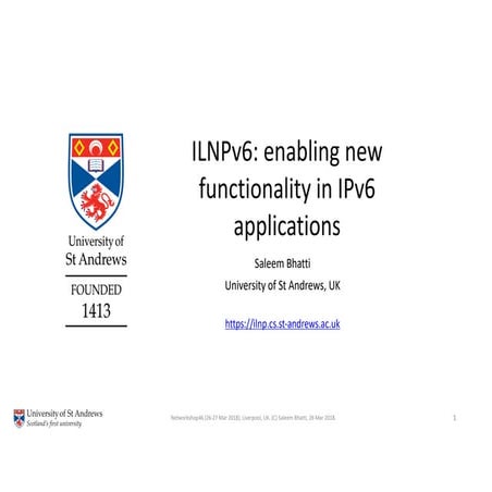 ILNPv6: enabling new functionality in IPv6 applications