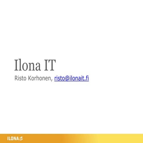 Ilona IT: Miten kilpailutetaan fiksummin?