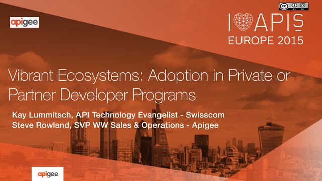 I Love APIs Europe 2015: Developer Sessions