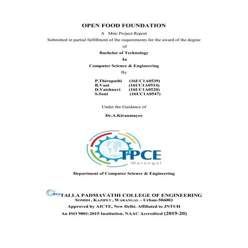 OPEN FOOD FOUNDATION