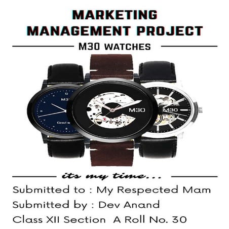 Marketing Management Project Class XII