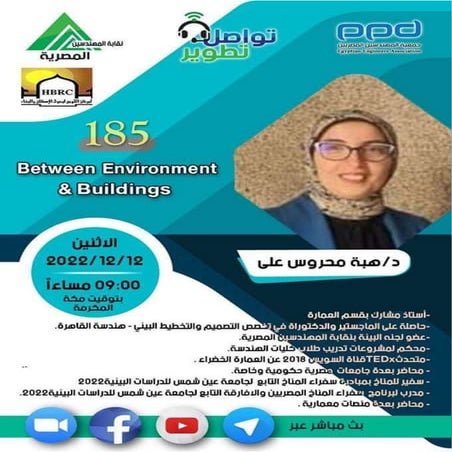 تواصل_تطوير المحاضرة رقم 185 دكتور / هبة محروس علي  بعنوان "Between Environme...