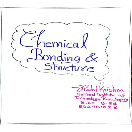 Chemical bonding and structure handwritten notes.pdf