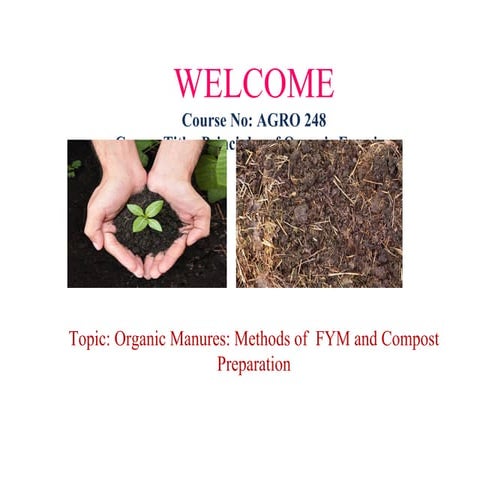 Principles of organic farming