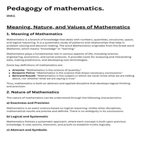 Pedagogy of mathematics CUH BEd 2 Rajan Kumar Gupta .pdf