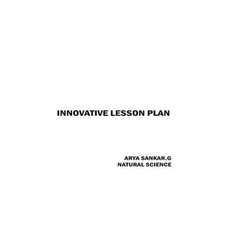 INNOVATIVE LESSON PLAN