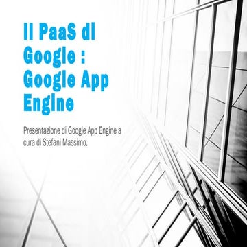 Il PaaS di Google