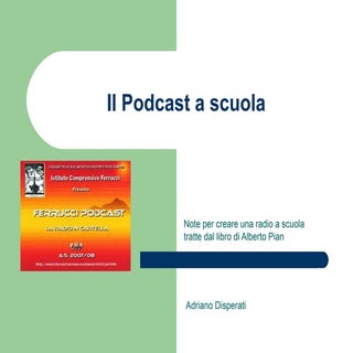Il podcast a scuola