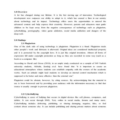 Infographic Poster Report