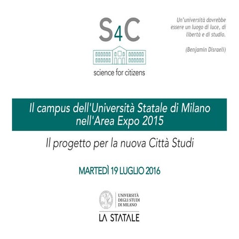 Il progetto per la nuova città studi