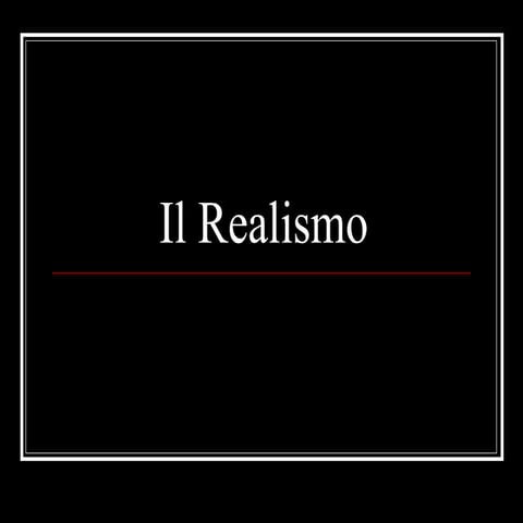 Il Realismo