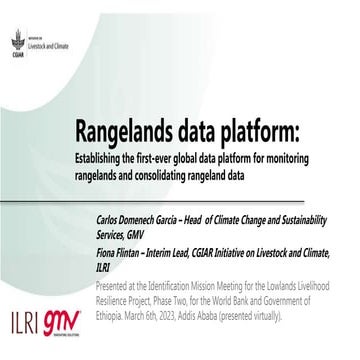 Rangelands data platform: Establishing the first-ever global data platform fo...