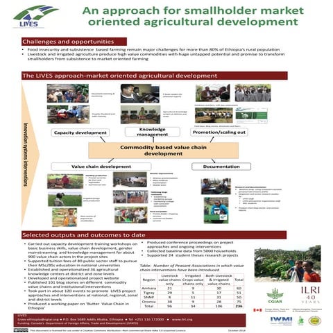 LIVES: An approach for smallholder market oriented agricultural development 