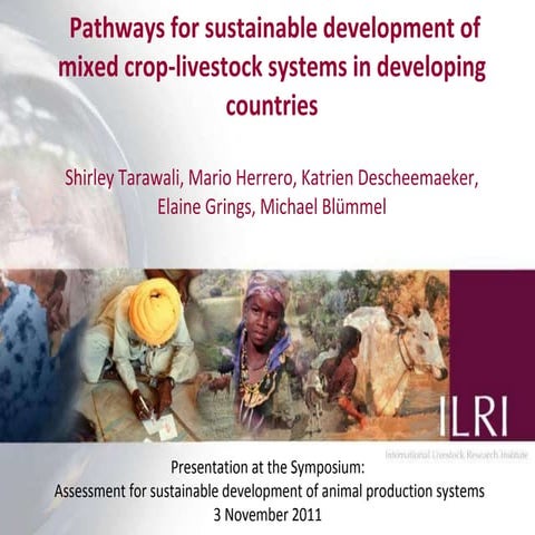 Pathways for sustainable development of mixed crop-livestock systems in devel...