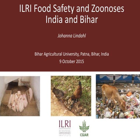 ILRI Food Safety and Zoonoses: India and Bihar