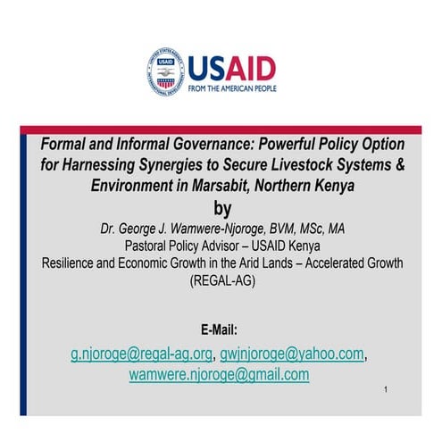 Formal and informal governance: Powerful policy option for harnessing synergi...