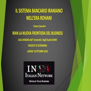 Il sistema bancario in iran nell'er...