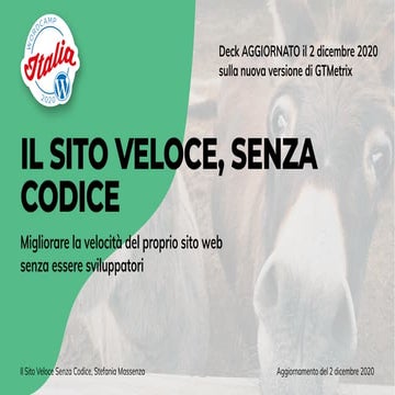 Aggiornato! Il sito veloce senza codice