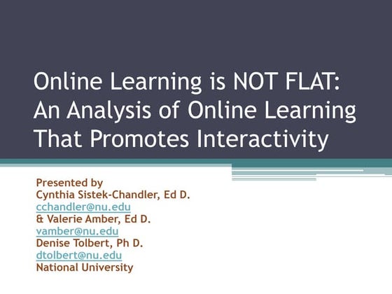 Interactive Learning: AECT Presentation