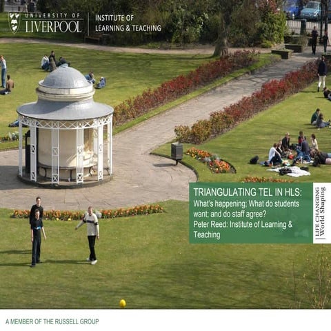 Triangulating TEL: What's happening; what do students want; and what do staff...