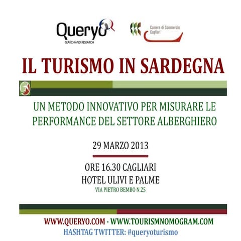 Il Turismo in Sardegna Sara Frau - Queryo snc