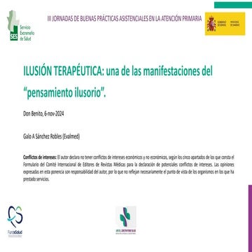 Ilusión terapéutica: una de las manifestaciones del pensamiento ilusorio_Galo...