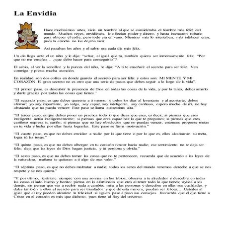 Ilustracion la envidia | DOCX