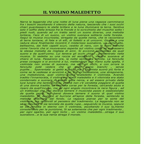 Il violino maledetto