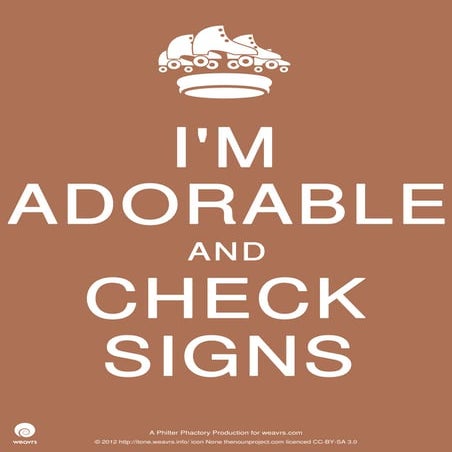 I'm adorable and check sign 1268374 | PDF